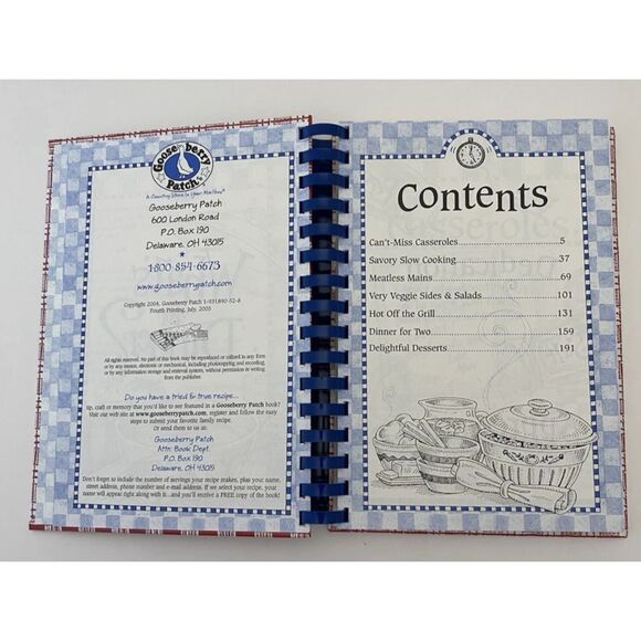 Gooseberry Patch Cookbooks Lot Of 2, Country Quick  & Easy and What’s For Dinner - Picture 16 of 16
